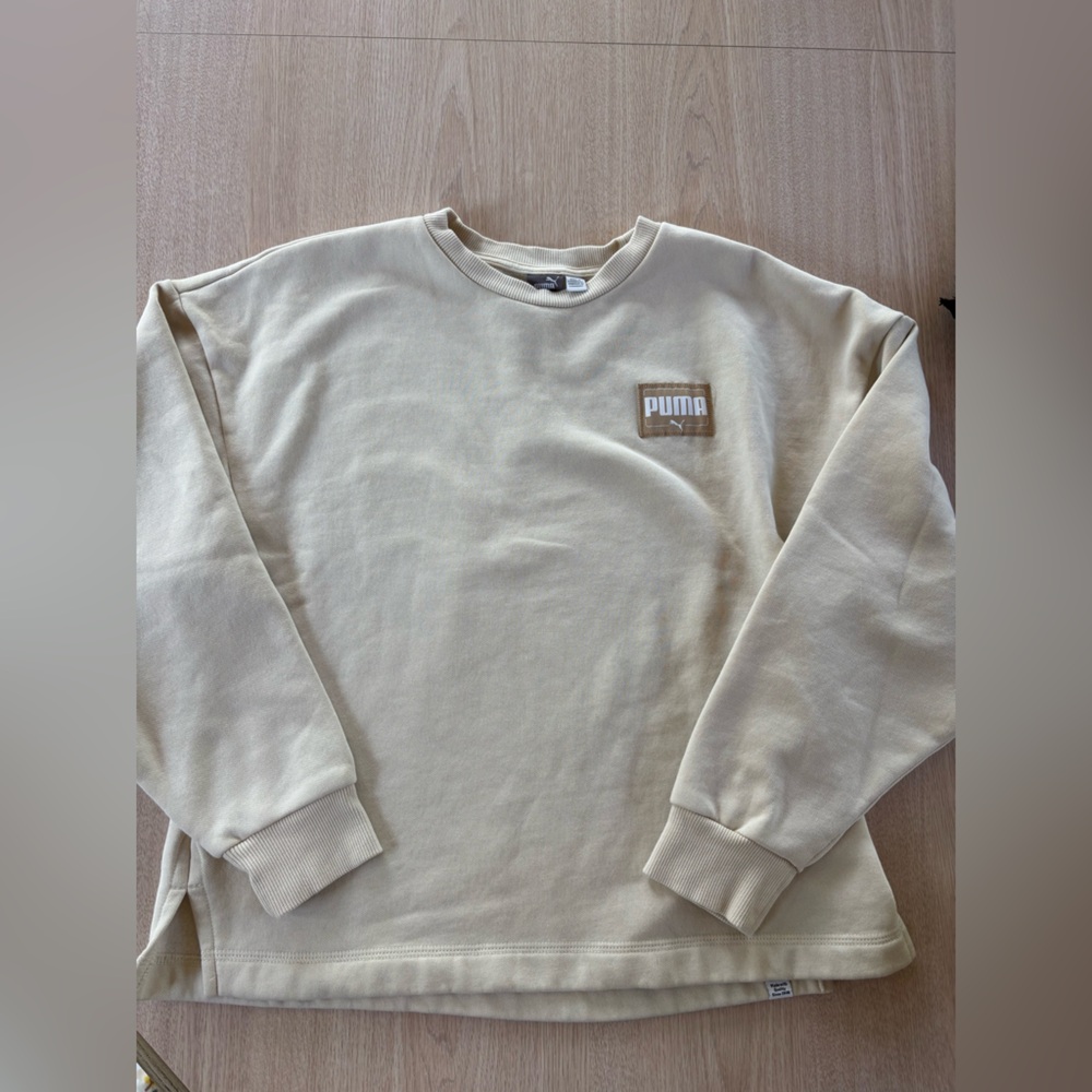 Puma Beige Crewneck Sweatshirt